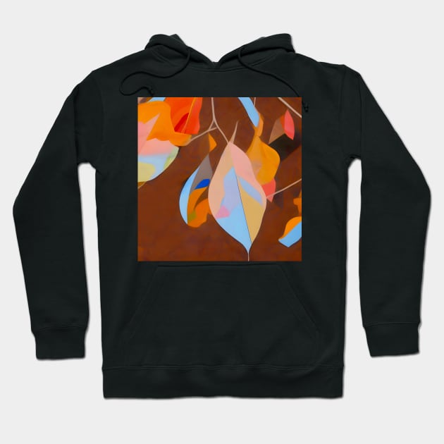 Pastel Autumn Leaves Hoodie by DANAROPER